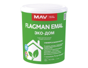 Краска Flagman EMAL ЭКО-ДОМ белая глянцевая 2,5 л (2,9 кг)
