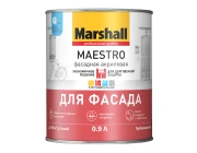Краска Marshall Maestro Фасадная 0,9 л глубокоматовая белая BW