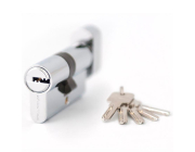Механизм цилиндровый Palladium 80 C BK CP (хром)