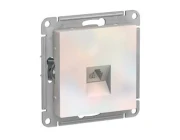 Розетка телефонная Schneider Electric AtlasDesign ATN000481 RJ11 жемчуг