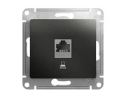 Розетка Schneider Electric Glossa GSL000781K RJ45 категория 5e антрацит