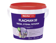 Краска Flagman 38 обои стены потолок ВД-АК-2038 База TR матовая 1л (1 1кг)