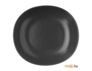 Тарелка суповая Billibarri Less Matt Dark Brown (500-371) 20 см