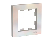 Рамка для розетки или выключателя Schneider Electric AtlasDesign ATN000401 (жемчуг)