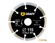 Диск алмазный Graff по бетону и камню 115x22,2x2,2x7 мм