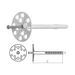 Дюбель для теплоизоляции с металлическим гвоздем Starfix (SMW1-61188-100) 10х120 мм 100 шт.