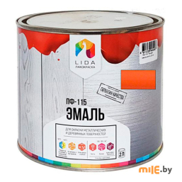 Эмаль Lida ПФ-115 2 кг (оранжевый)