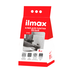 Клей для плитки Ilmax 3140 белый 5 кг