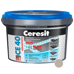 Фуга Ceresit CE 40 серая №07 2 кг водостойкая