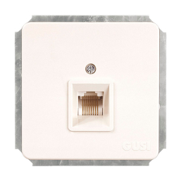 Розетка Gusi Electric Extra С1К1-001 (белый)