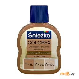 Колеровочная краска Sniezka Colorex № 74 0,1 л (коричневый)