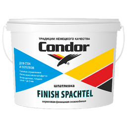 Шпатлевка Condor финишная белая ВП1ПС Finish Spachtel 8 кг