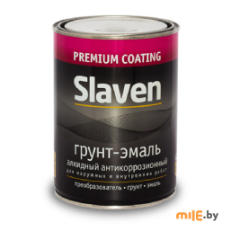 Грунт-эмаль Slaven жёлтая 0,5 кг