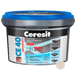 Фуга Ceresit CE 40 №04 серебряно-сер. 2 кг водостойкая