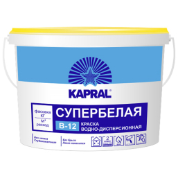 Краска ВД Капрал В-12 белая 1,5 кг