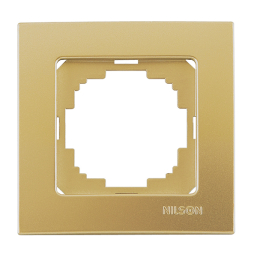 Рамка на розетку или выключатель Nilson ТOURAN 24150091 (золото)