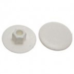 Заглушка для конфирмата, декоративная белая (50 шт в зип-локе) STARFIX SMZ1-94527-50