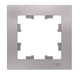 Рамка для розетки или выключателя Schneider Electric AtlasDesign ATN000301 (алюминий)