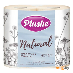 Туалетная бумага Plushe Natural (4 шт.)