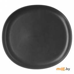 Тарелка обеденная Billibarri Less Matt Dark Brown (500-386) 21 см