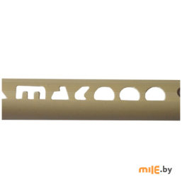 Угол для плитки наружный Mak 033 9 мм х 2,5 м кремовый