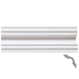 Плинтус потолочный Solid из вспененного полистирола С35/60 Белый 60х60х2000