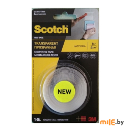 Лента двусторонняя прозрачная акриловая 3M VHB Scotch 100-F (6 мм x 2 м)