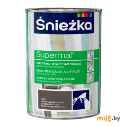 Эмаль Sniezka Supermal глянцевая 0,8 л (ясно-серый)