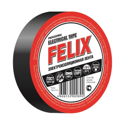 Изолента FELIX 10 м X 19 (черный)