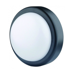 Светильник светодиодный пылевлагозащищенный круглый черная 14W 65008