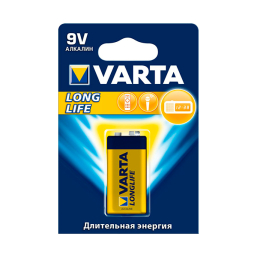 Элемент питания алкалиновый VARTA LONGLIFE тип 9V 9V