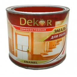 Эмаль Dekor для пола износоустойчивая глянцевая 1,8 кг (красно-коричневый)