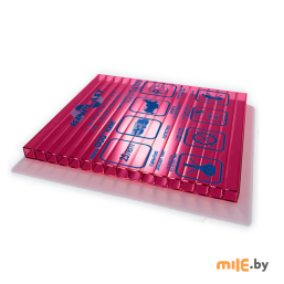 Сотовый поликарбонат Kinplast Eco-plast (гранат) 2100x6000