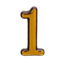 Цифра Аллюр №1 золото пластик