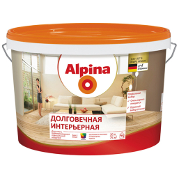 Краска под колеровку ВД-ВАЭ Alpina Долговечная интерьерная База 3 прозрачная 9,4 л