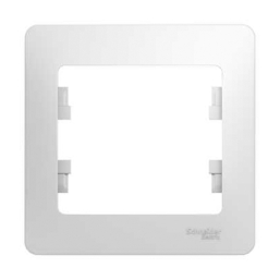 Рамка для розеток или выключателей Glossa GSL000101 (белая)