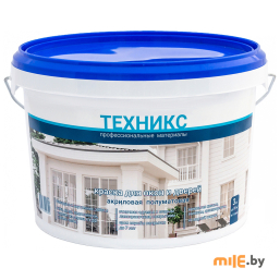 Краска Техникс ВД-АК-1УМ Для окон и дверей 3кг (белый полуматовый)