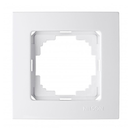 Рамка на розетку или выключатель Nilson TOURAN 24110091 (белая)