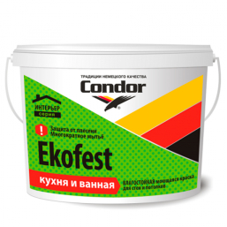 Краска Condor ВД Ekofest белая 7,5 кг