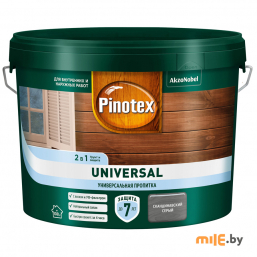 Пропитка Pinotex Universal 2 в 1 Скандинавский серый 9 л (5620559)