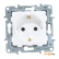 Розетка со шторками Legrand Etika 672222 (белый)