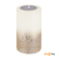 Свеча-столбик Home&Styling Collection с глиттером цвет коралловый (ACC680220)