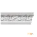 Плинтус потолочный Solid C628/130 Белый 110х80х2000 Резной