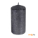 Свеча-столбик Home&Styling Collection цвет темно-серая, металлик (ACC682530)