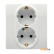Розетка со шторками Legrand Etika 672223-00.00-00.00-00.01 (белый)