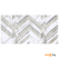 Декор керамический Golden Tile Marmo Bianco Chevron 600х300 мм