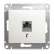 Розетка телефонная Schneider Electric Glossa GSL000681T RJ11 перламутр