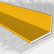 Порог угловой алюминиевый 2212-02Т КТМ 1800 x 23 x 13 (золотой)
