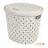 Корзина для белья Plast Team Rattan 14 л молочный туман