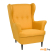 Кресло для отдыха Делком40 Тойво (TOIACH TW10) желто-оранжевый